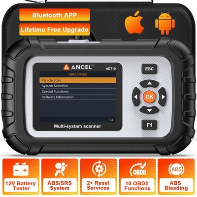 ANCEL AD710 Scanner OBD2-Reader KFZ OBD2 Diagnosegerät Scanner Batterietest