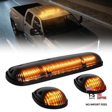 3PCS LED Cab Marker Lights, Smoked Lens 30LED Cab Marker Roof 02-07 Amber