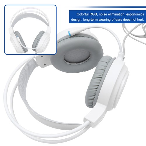 1 Définir la souris de clavier de l'ordinateur Mousepad casque d'éclairage - Afbeelding 10 van 12