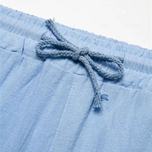 Solid Color Mens Cargo Shorts for Summer Casual Outings and Beach Trips - Picture 11 of 18