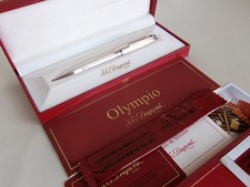 S.T. Dupont Olympio Ballpoint Pen Silver Plated