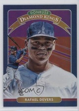 2020 Panini Donruss Diamond Kings Holo Purple Rafael Devers #16 10ou