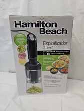 Hamilton Beach 3-in-1 Spiralizer 2 Speed Electric Slicer item#59998 New 