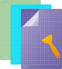 3Pcs 8.5" x 12" Cutting Mats for Cricut Joy Xtra - Variety Grip