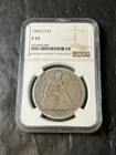 1860-o seated liberty dollar NGC F-15