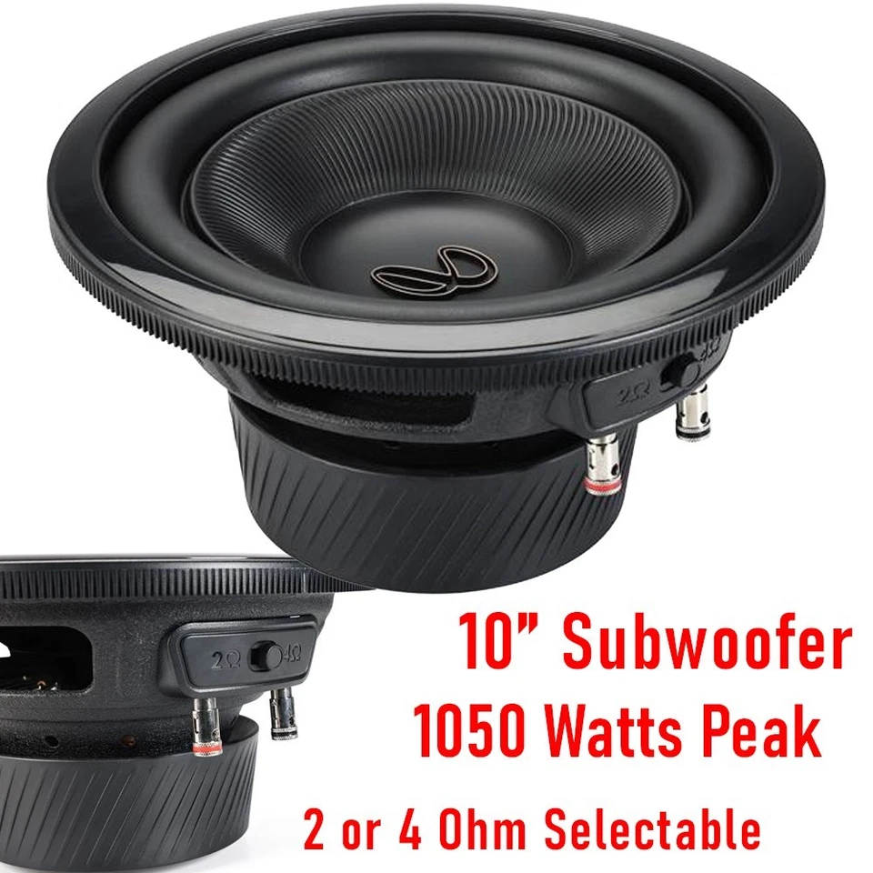 2 Infinity REF-103W 10" SVC 2 or 4 Ohm Switchable Subwoofer 1050 Watts Peak EACH - Image 3 of 4
