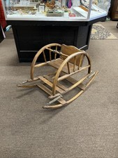 Vintage Baby Bounce Wood Rocking Chair