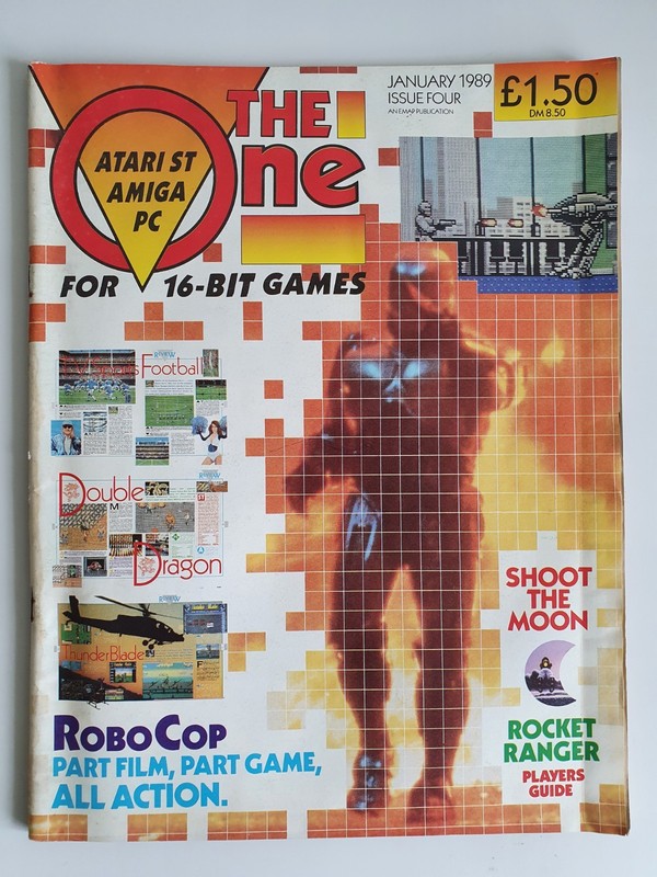 The One For 16-Bit Games Issue 4 Jan 1989 Atari ST Amiga PC RoboCop Afterburner