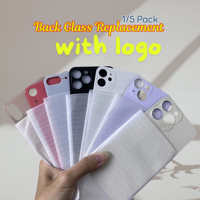 Back Glass Replacement Big Hole with LOGO Lot For iPhone8 11 12 13 14 15 16 Lot