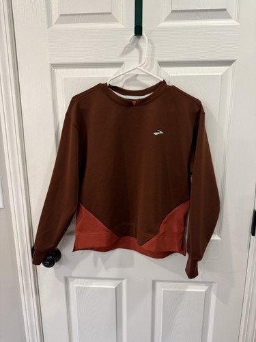 Brooks Run Within Sweatshirt in Run Raisin/Copper Size Med Long Sleeve Women’s - Foto 1 di 7