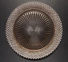 Vintage Anchor Hocking Miss America Pink Depression Glass Plate 1935-38 (4 Pack)