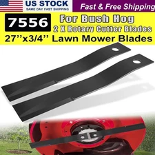 for Bush Hog 7556 Rotary Cutter Blades 27" x3/4" Lawn Mower Blades, 2 Blade Set