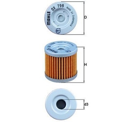Mahle Ölfilter - OX798 Element passend für Suzuki DR-Z 400 OEM Spezifikation