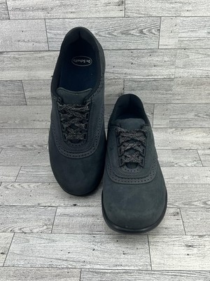 SAS Walk Easy Shoes Womens Size 8.5 Wide Black Leather Comfort Orthopedic USA