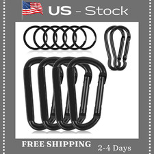 Carabiner Clip, 4 Pack, 850lbs 3" Heavy Duty Caribeaners for Hammocks, Campin...