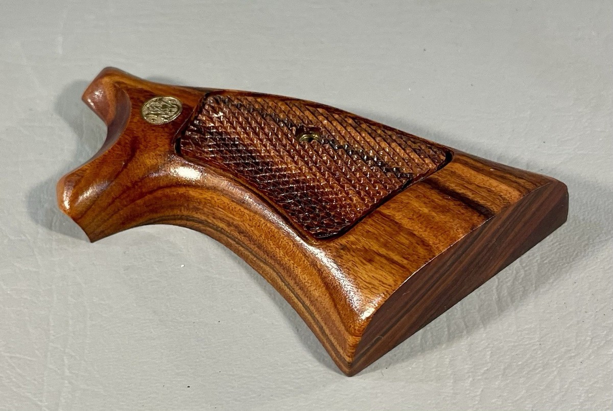 Smith & Wesson K-Frame 虎杢グリップ M10 19 66 Vtg Smith & Wesson Wood Target Grips K Frame 19 66 686 14 15
