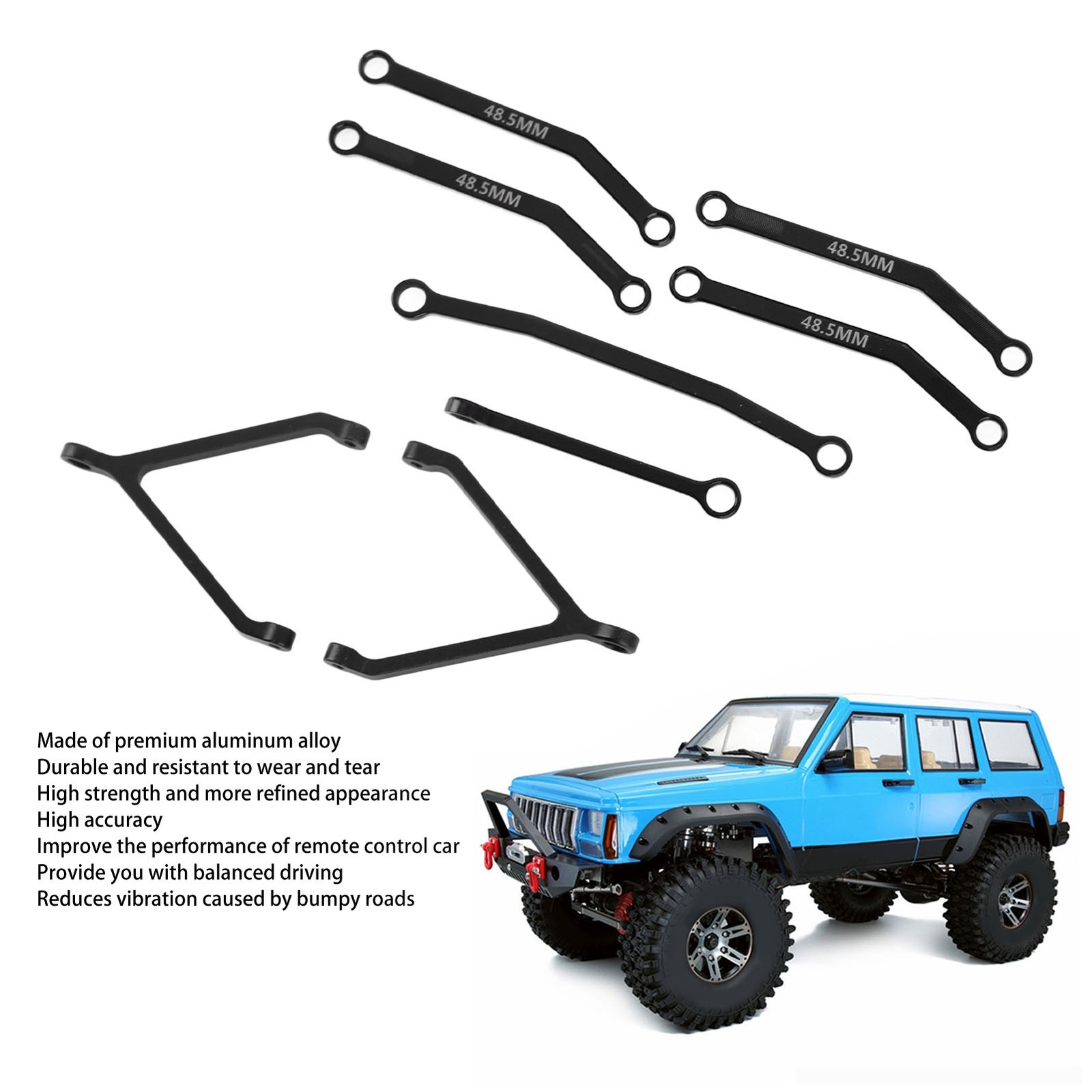 RC Metal Chassis Pull Rod Steering Rods Suspension Links RC Upgrades Parts Acces