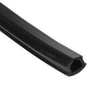 Aluminium Profil Schlitz Abdeckung Flachdichtung Schwarz 8M 10mm Packung von 1