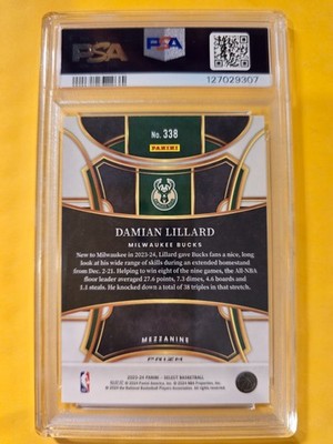2023 Panini Select - Damian Lillard #338 Tiger Prizm | eBay