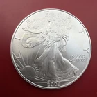 2002 American Silver Eagle $1 One Ounce .999 Fine Silver BU Premium Year