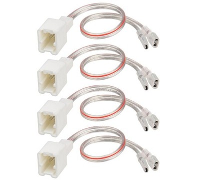 4PCS Car Door Speaker Wiring Harness Adapter For Nissan Sentra, Altima, Rogue & More (2004-2019)
