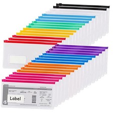 pcs Poly Zip Envelope, Reusable Envelopes, Pencil Case Bulk, Bill Bag, 9'' x 32