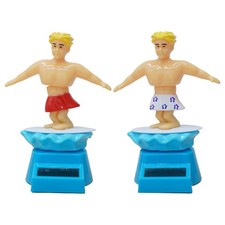 Solar Powered Interior Car Rocking Surfing Boy Doll Ornament Cartoon Ornament