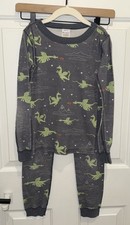 Hanna Andersson Fire Breathing Dragon Mountains Mystical Pajamas Boys Size 130 8