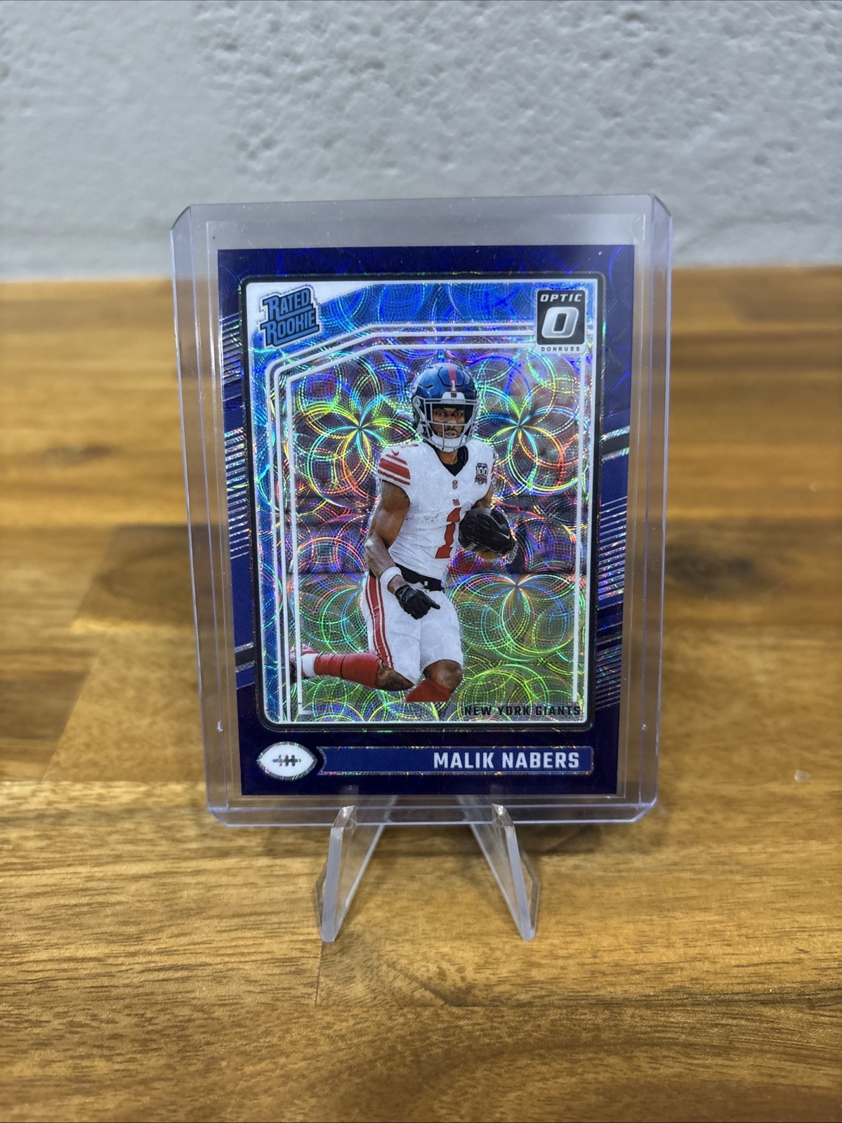 2024 Panini Donruss Optic - Rookie Malik Nabers #271 Purple Scope Prizm (RC)