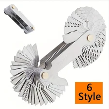 Multi-Size Thread Gauge  - Metric & Imperial for Screw Thread Measurement（52pc）