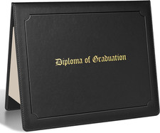 Imprinted Diploma Cover 8.5''X 11'' Leatherette Padded Diploma Holder Graduation