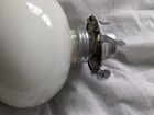 Vintage Lamplight Farms Oil Lamp Ceramic Base Milky White And Blue Floral Design — photo 4