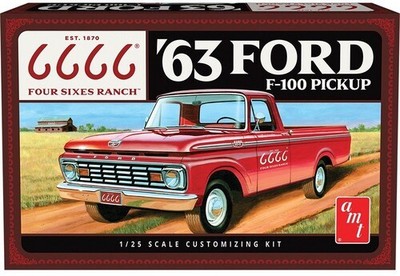 AMT 1963 Ford F-100 (Four Sixes Ranch) 1/25 Scale Model Kit [New Toy]