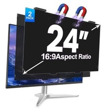 2Pack Magnetic 24 Inch Privacy Screen for Computer Monitor 16:9 24 inch 2pack