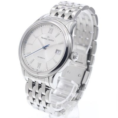 Maurice Lacroix Le Classic LC6027-SS002-110-1 38mm SS Silver Dial Watch #C10409