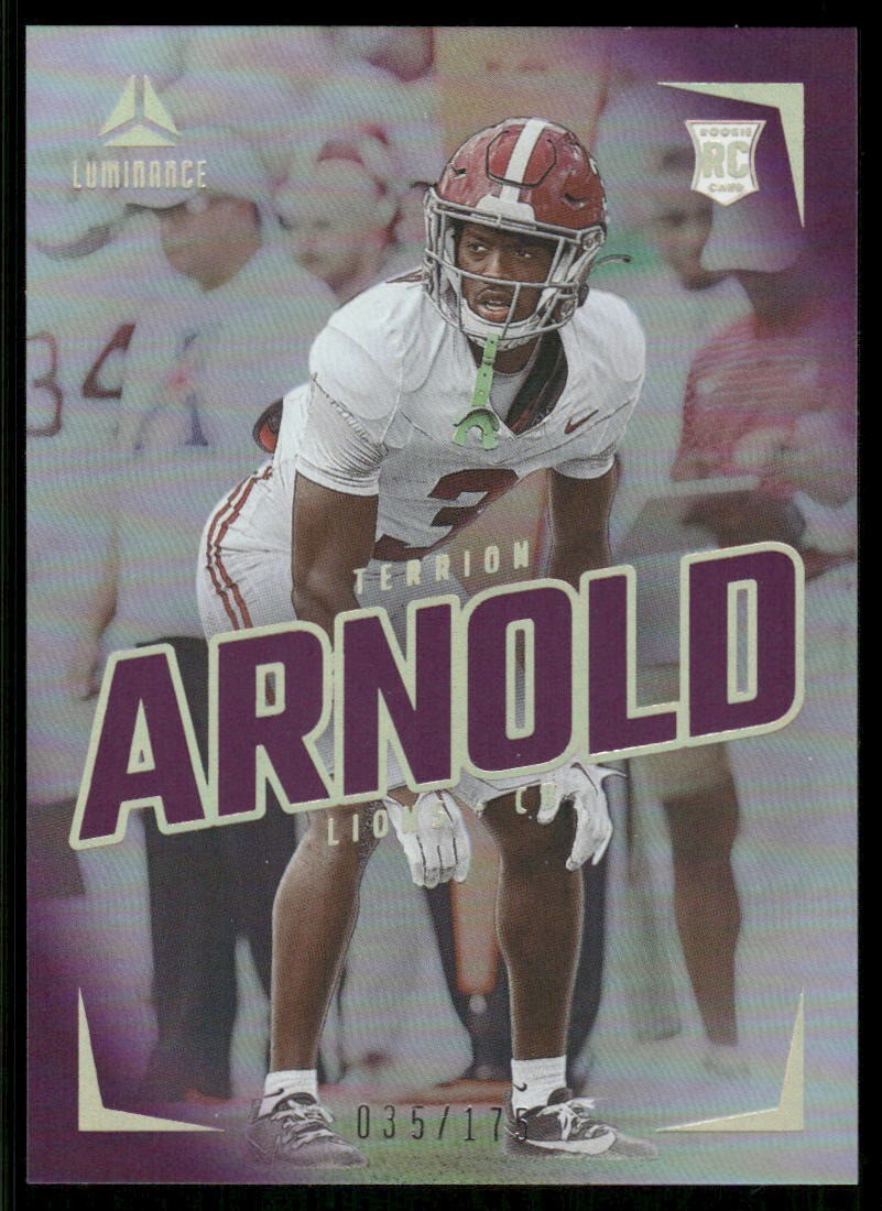 2024 Panini Luminance #115 Terrion Arnold Purple #/175