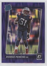 2021 Panini Donruss Optic Rated Rookie Purple Shock Prizm Ronnie Perkins 2l4