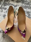BNWB Christian Louboutin Satin Pigale Pumps 120 Size 6.5 US — photo 3