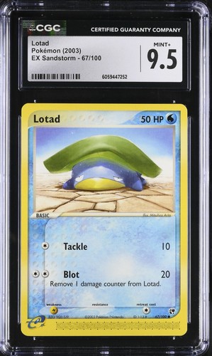 Lotad graded CGC 9.5 for sale on eBay