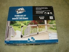 Pylex Black Steel Rust Resistant Deck Sliding Gate Hardware Kit 11052 (NO WOOD)
