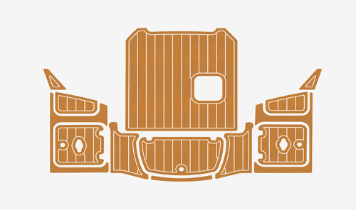 2016 Chaparral H20 21ft Marine teak deck EVA Foam Boat flooring - Foto 7 di 13