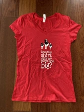 "Does this shirt make my calves look big?" Women's Small shirt - Ben & Jerry's