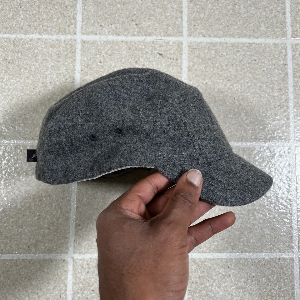 Gorra de béisbol gris lana tacaña Kangol Melton gorra espacial de colección Foto 3 de 4
