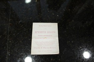 Antique 1891 Sunday School Institute Program Epworth League Convention Michigan