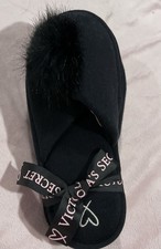 Victoria's Secret Women's Cozy Slippers Large 9-10 Women s Feather Faux Fur New