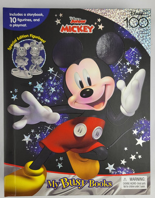 Mickey Mouse My Busy Story Book 100 Plus Playmat And 10 Figurines Disney Junior