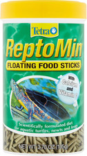 Reptomin Floating Food Sticks, Food for Aquatic Turtles, Newts and Frogs, 3.7 Oz