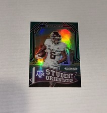 Miami Dolphins Devon Achane 2023 Panini Prizm DP Student Orien. Green Prizm RC