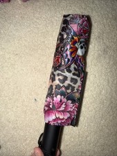 Ed Hardy Leopard Skull Rose Prints Compact Umbrella with Cover New rain cover