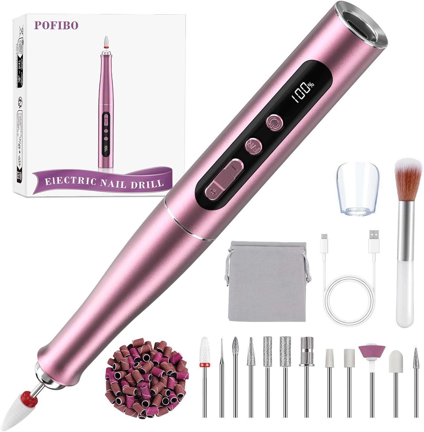 Lima Elettrica Unghie Professionale 35000 RPM | Kit Manicure Pedicure